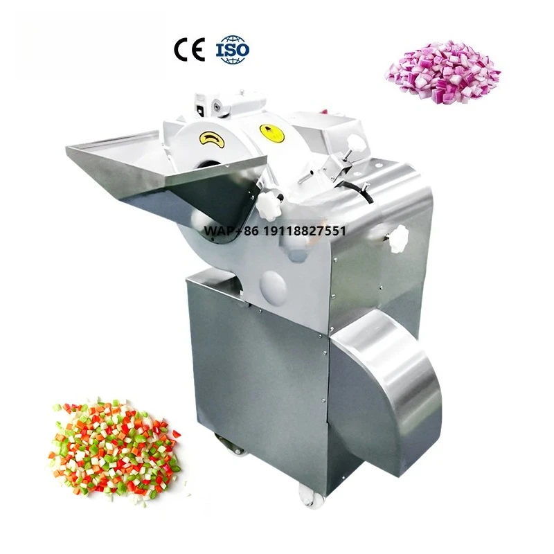 Carrot Ginger Slicer Pepper Vegetable Slicing Machine Automatic Vegetable Cutting Machine Vegetable Onion Cutter Dicer