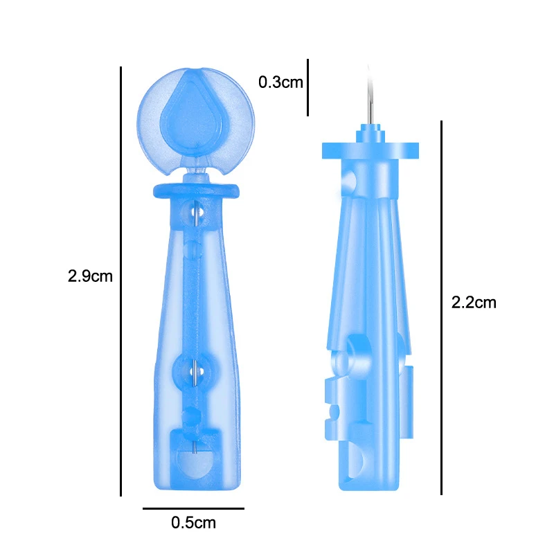 

50 шт. одноразовые иглы от прыщей, поппер для прыщей, профессиональные стерильные прозрачные иглы для прыщей, белых точек и прыщей с закрытым ртом