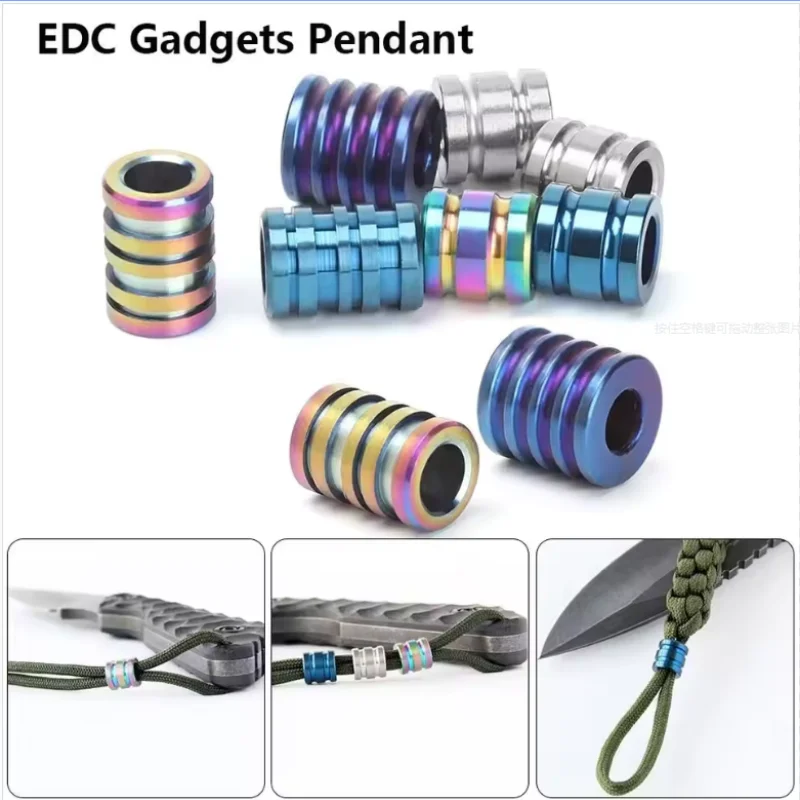 Titanium Alloy Knife Pendant, Umbrella Rope Pendant, Outdoor Knife Pendant, EDC Knife Pendant, Titanium Alloy TC4 Pendant