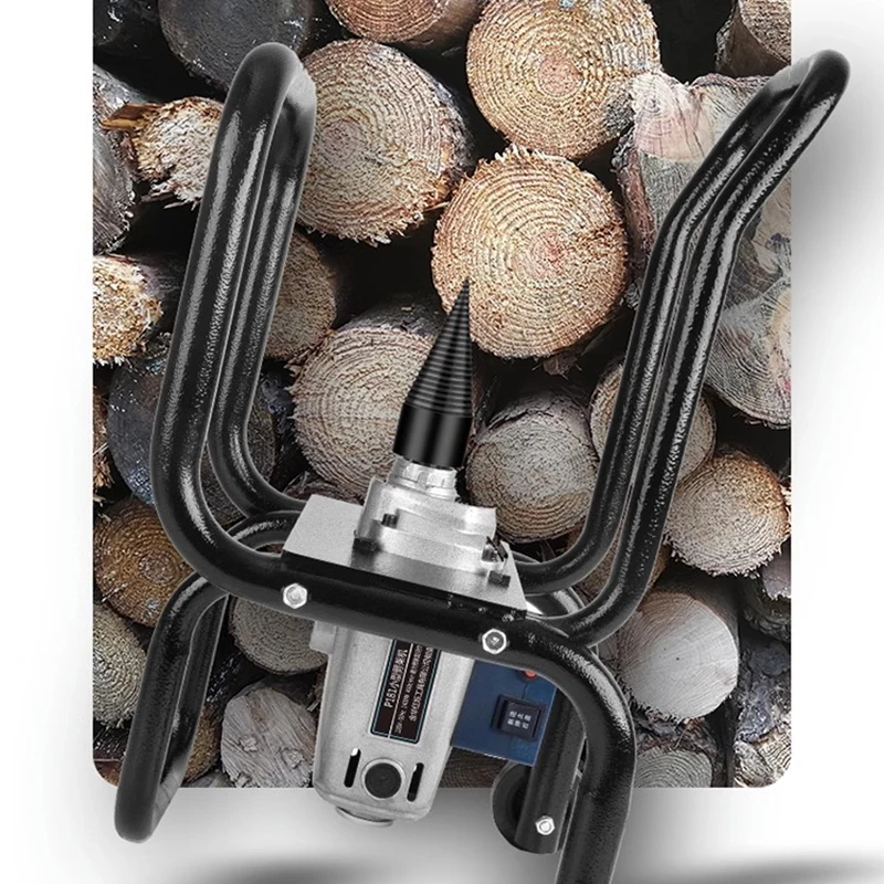 Imagem -04 - Divisor de Madeira Elétrico para Uso Doméstico Pequeno Motor Automático Dividindo Ferramenta Broca pá Legna Holzspendent Log