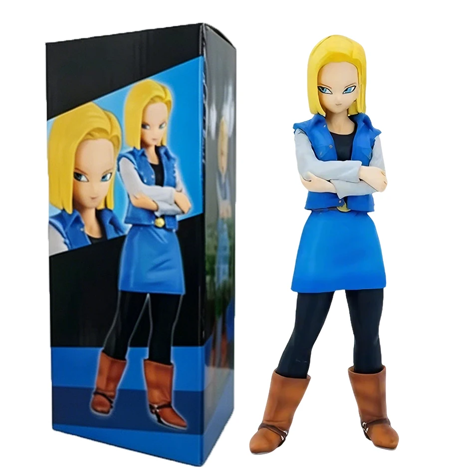 Nuevas Figuras de Anime Dragon Ball Z, Android 17 y 18, Figuras de Acción de PVC, Colección de Juguetes para Niños, Regalos de Navidad