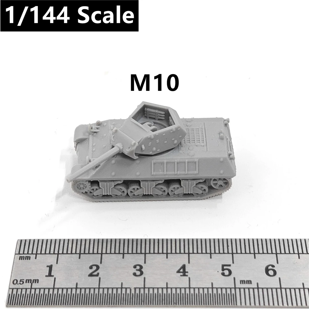 

U.S. Army M10 Tank Destroyer, 3D Printed ,1/144 Scale Mini Tank Model,Resin,Paintable