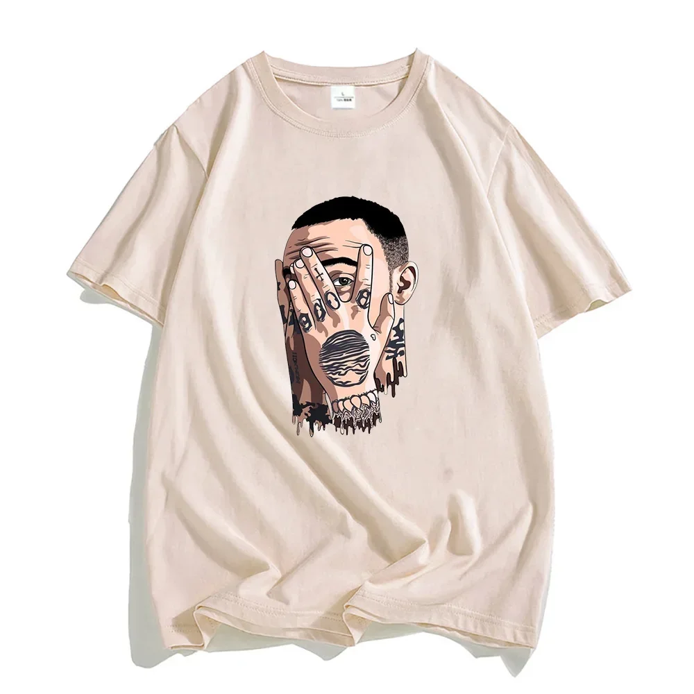 

2025 new model Rapper MaccPrinting T-shirts Pure Shirts Men/women Hip Hop T Shirt Summer Loose Casual Short Sleeve Clothing