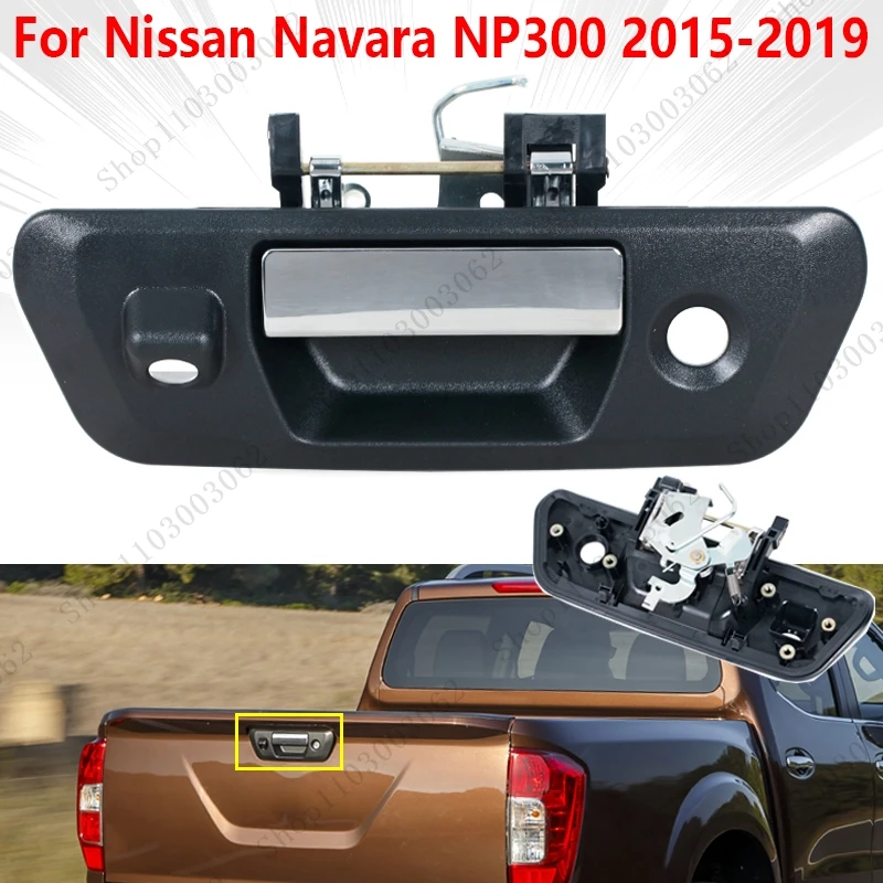 

Хромированная ручка для задней двери, хромированное отверстие для Камеры Nissan Navara NP300 2015 2016 2017 2018 2019