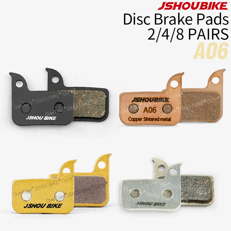 JSHOUBIKE Hydraulic Disc Brake Pads AII-metal Semi-metal Copper Metal Sintering For SRAM Level TLM / Ultimate,FORCE ,HRD,Rival