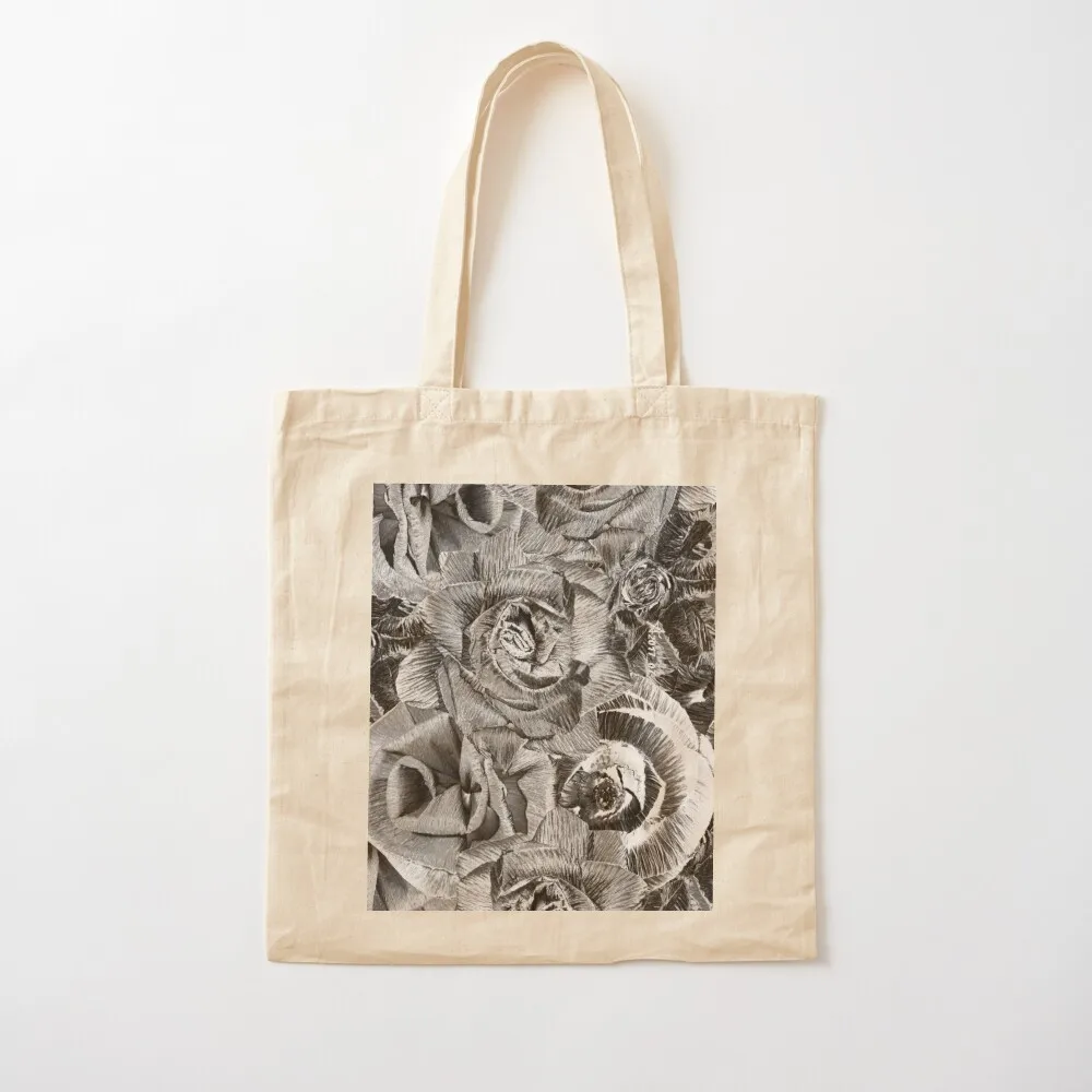 Solar Goluban floWER 03 Grey Invert Bouquet Equal retro irony _ handmade paper flowers _ Edita Goluban  Tote Bag