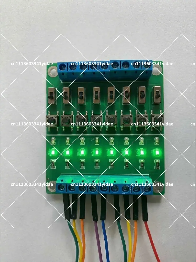 PLC Debugging Board 8-Channel Input Output Switch IO Signal Simulation Test Board for PLC Learning And Education