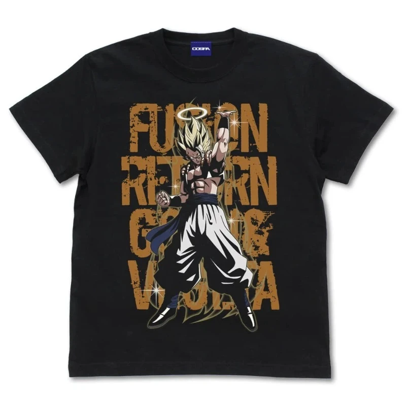 

Футболка с изображением японского аниме Dragon Ball Z Super Gogeta, черная летняя новая модная мужская и женская уличная одежда в стиле ретро