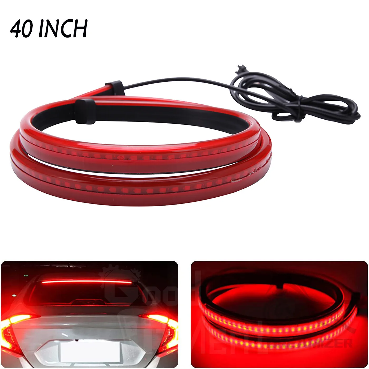 Unverisal 100cm LED Third Brake Light Strip 5 Function Universal For Car Truck Red Sequential Led Light Bar For Cars Trucks