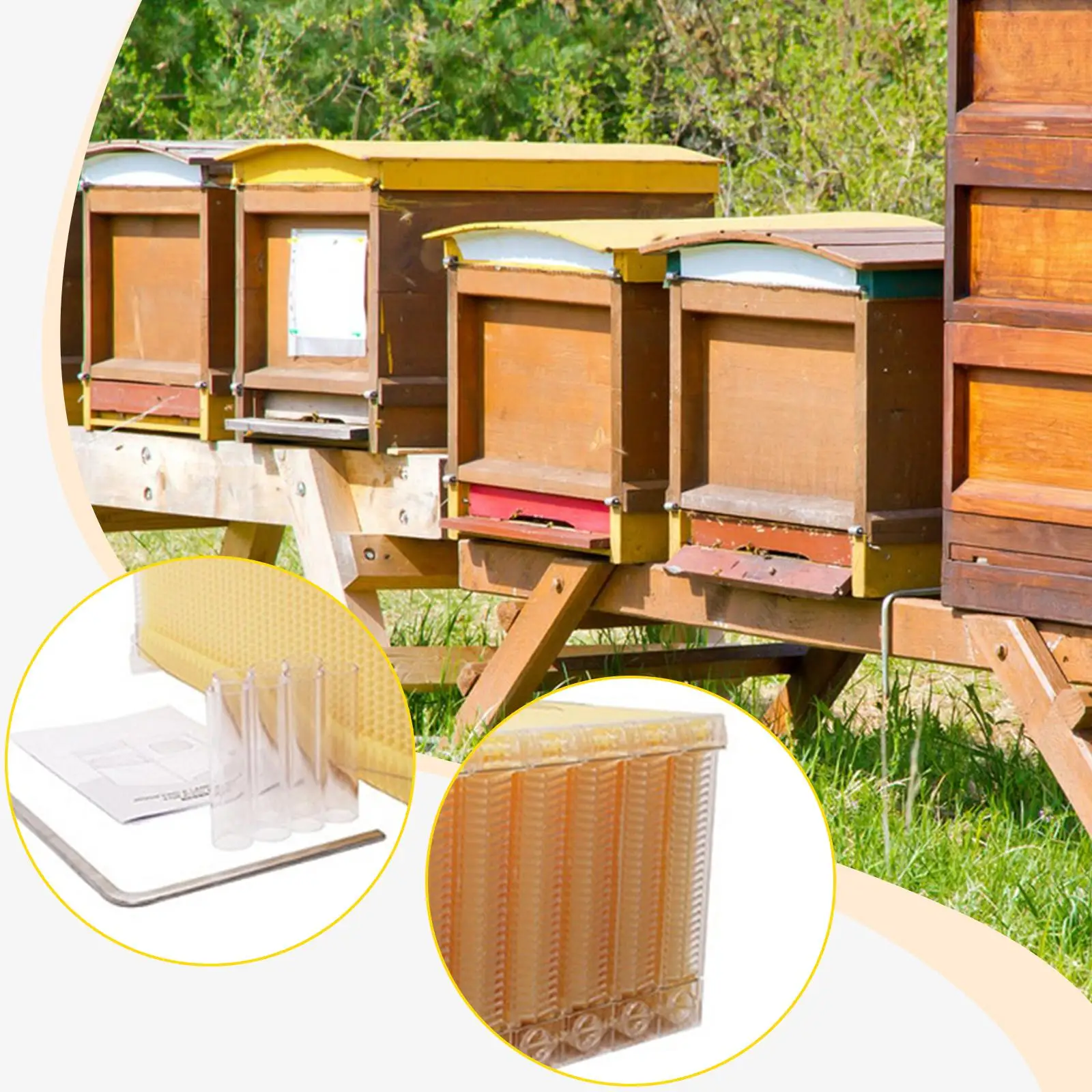 مجموعة أجزاء استخلاص العسل ذات التدفق التلقائي المكونة من 7 قطع، احترافية سهلة الاستخدام #2