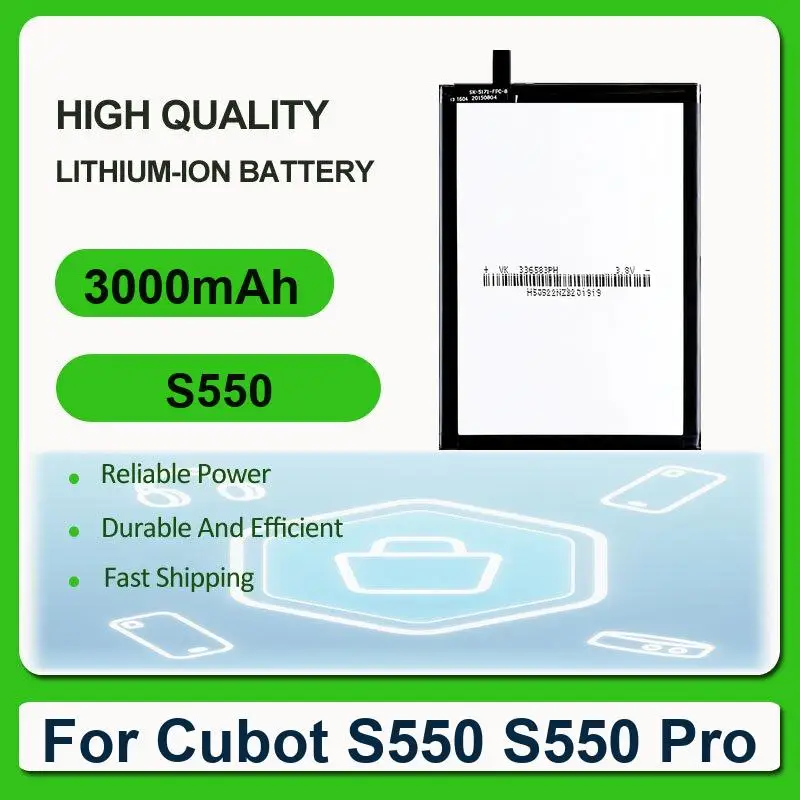 Аккумулятор для Cubot S550 Pro Rainbow 2 Rainbow2 MANITO P11 R9 NOTE S R15/R15