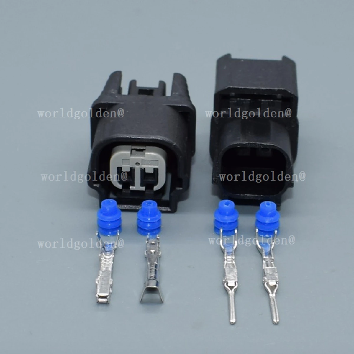 6189-6905 6189-7036 Auto Wire Connector Plug for Universal Vehicles, male female terminal with blue waterproof seal