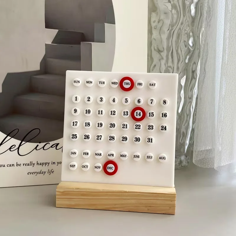 Creative Calendar mini DIY desktop Calendar, Office Desk Decoration, Festival Decoration Calendar