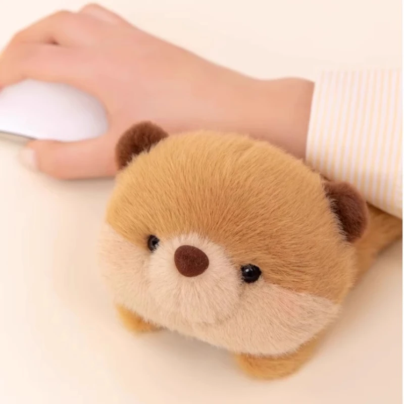 

Lovelys кролик плюшевый коврик для запястий мягкий красный панда выдра пушистая офисная подушка для поддержки запястья мыши милые вещи подарок на день рождения