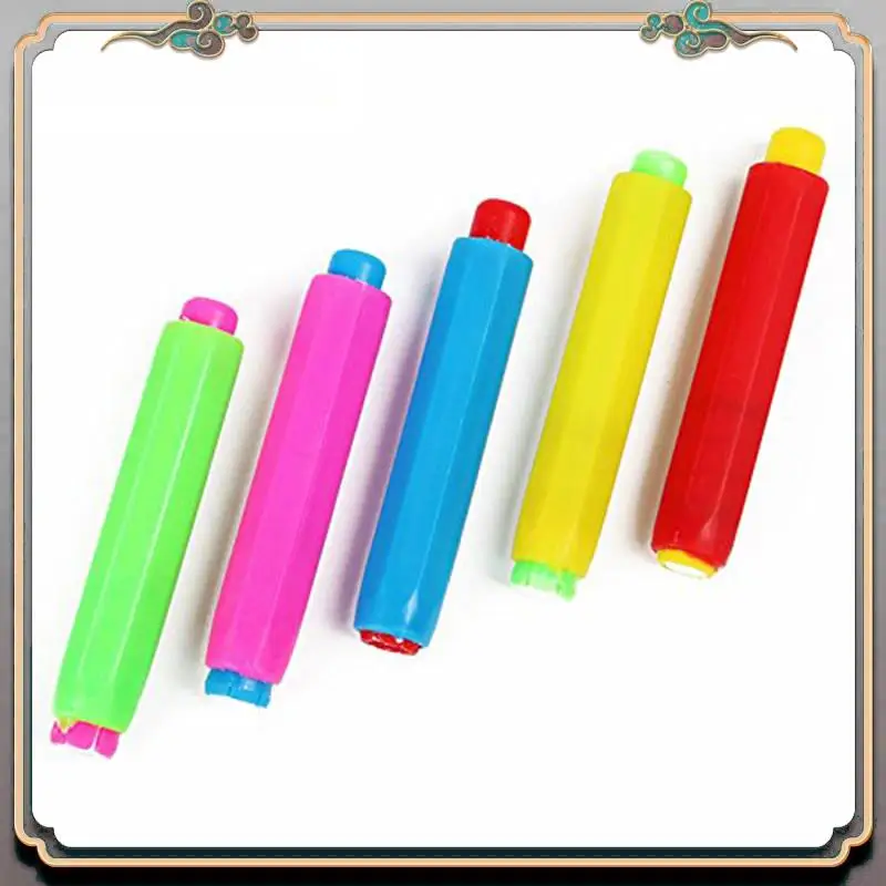 

Durable 5X Chalk Holder Case Cover For Plastic School Adjustable Replacement Chalk Cover Color Random