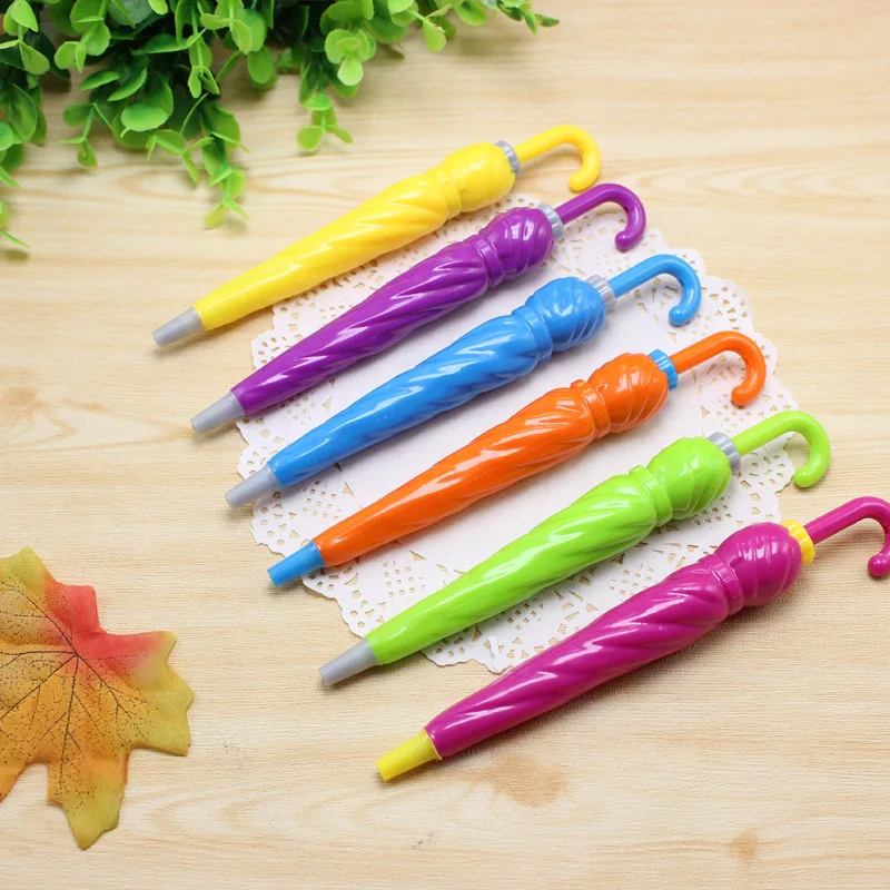 1Pcs Creative Umbrella Shape Ballpoint Pen Kawaii Student Novelty Pen School Stationery Escolar Office Supplies Promotional Gift