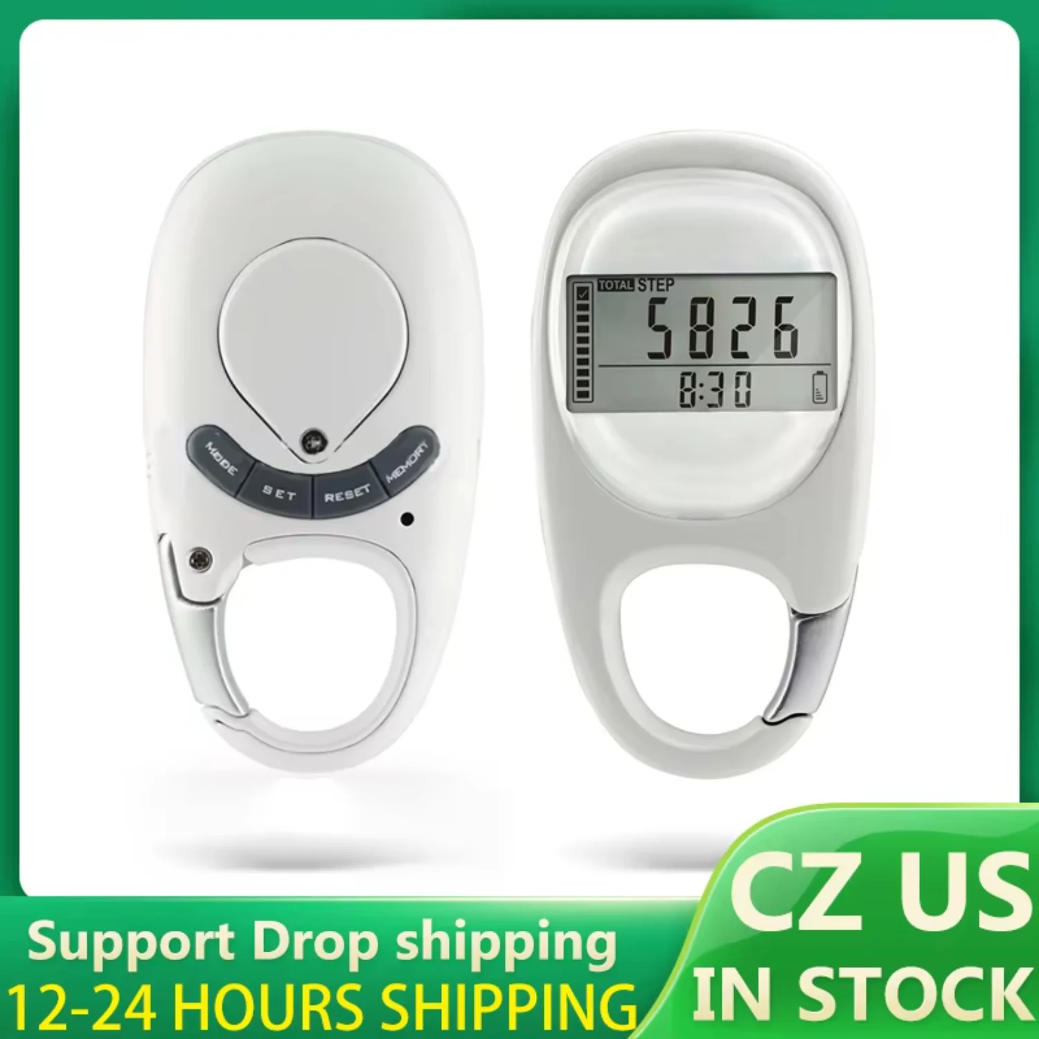 Multi- 3D Induction Calorie Pedometer Step Counting Accurate Portable Mini Fitness Walking Distance Exercise Digital