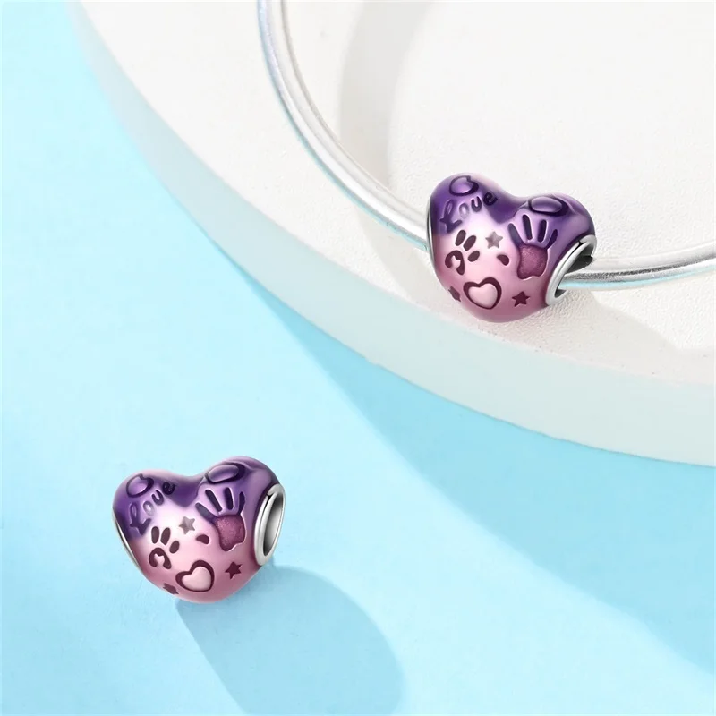 

New 925 Sterling Silver Adorable Doodle Charms Bead Fit 3mm Original Bracelet DIY Women Exquisite Birthday Party Jewelry Gifts