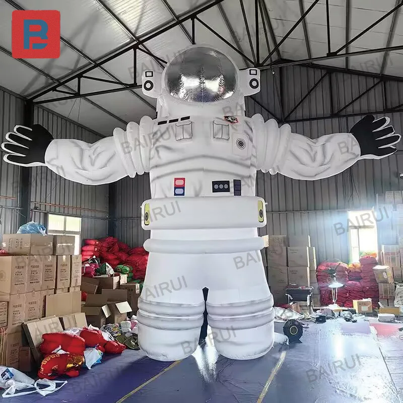Cute inflatable astronaut with blower, multiple styles of astronauts, suitable for outdoor display decorative props