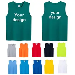 V-neck Sleeveless Basketball Shirts Sports Gym Running Large Size Vest Quick Dry Group Purchase Tank Top Customize Logo Pattern