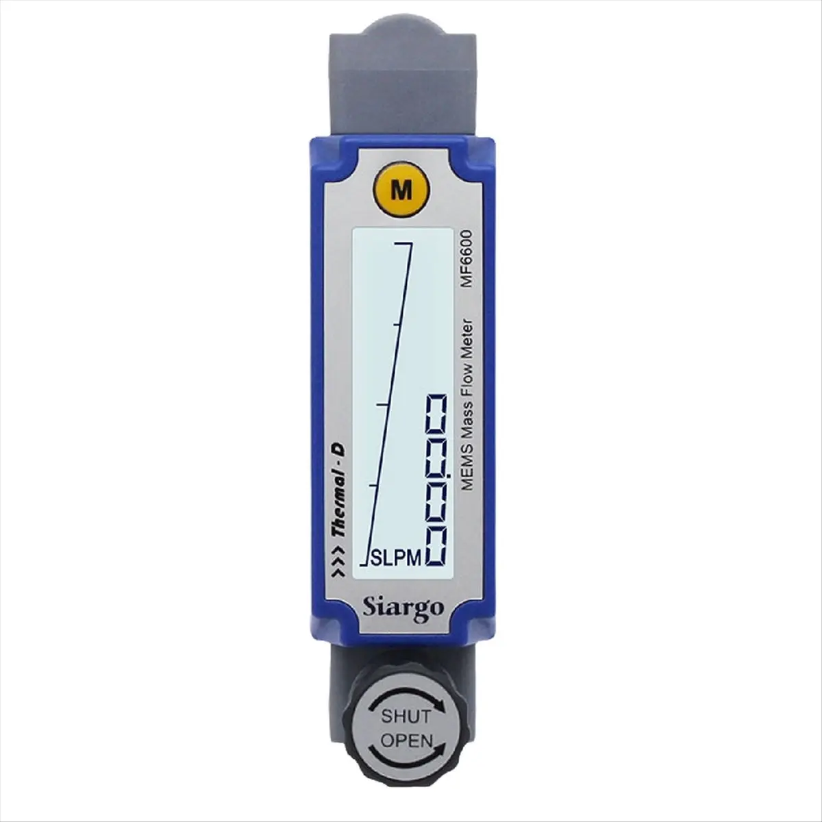 DT38 MF6600 Thermal Mass Flow Meter Digital MEMS Gas Flowmeter with LCD Display RS485 Output Adjustable High Accuracy A