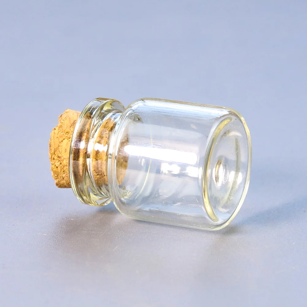 2PC Kork Glasflasche Wunsch Löwenzahn Blume Pollen Aromatherapie Anhänger Geburtstag Wishing Flasche DIY Halskette Schmuck Machen – Detail 2