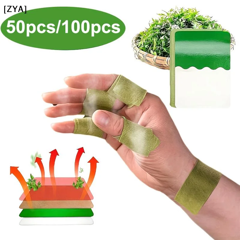 50/100Pcs Universal  Mugwort Patches For Neck Shoulders Back Wrists Knees And Abdomen-Relieve Muscle Soreness And Fatigue[ZYA]
