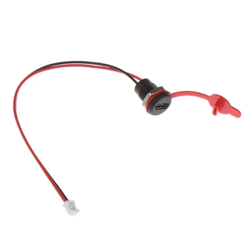 신뢰할 수있는 USB C 유형 C 2 핀 충전 소켓 수분을위한 확고한 스냅 잠금 패널이있는 환경 쉬운 설치