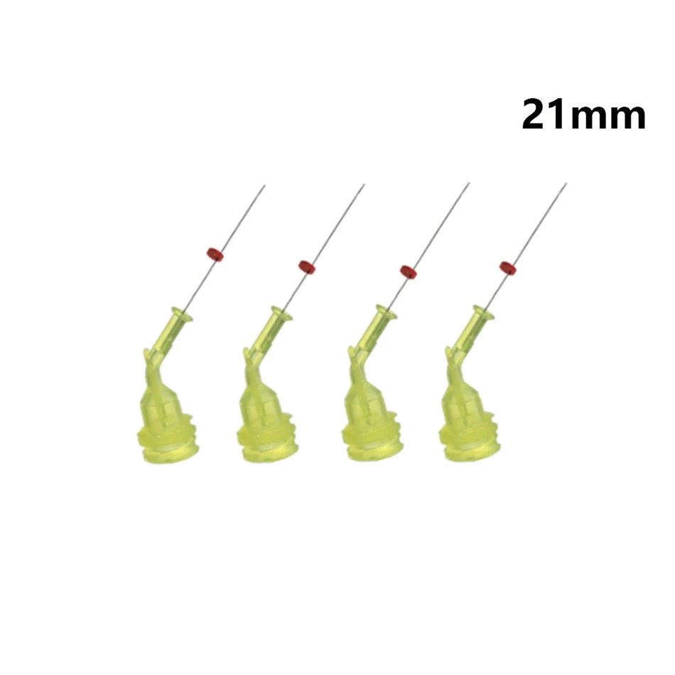 مادة الأسنان الكوع الجذر قناة الري إبرة ، فتح الثنائي ، 21 مللي متر ، 25 مللي متر ، 50 قطعة
