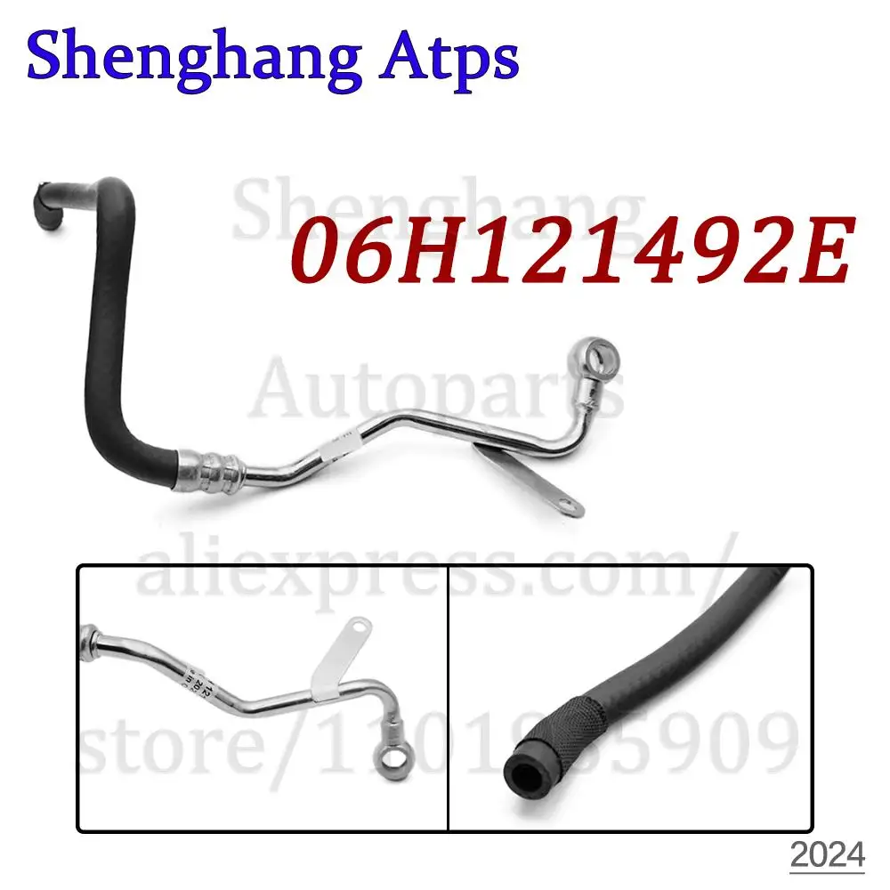 Turbocharger Coolant Oil Pipe For Audi A4 B8 08-15,A5 08-17,A6 C7 11-18,A8L D4 12-15,Q5 08-17,VW Amarok 06H121492E 06H121492D