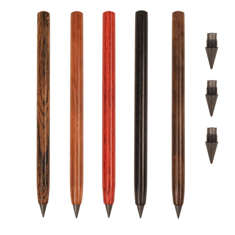 

20pcsSolid Wood Eternal Pencil Endless Pencil Students No Sharpening Not Easy to Break Creative Wooden Gift Painting Pen