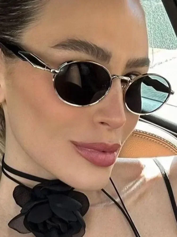 Retro Round Metal Sunglasses Women Glasses New Fashion Leopard Sun Glasses Trendy Brand Designer Eyewear Female Male UV400