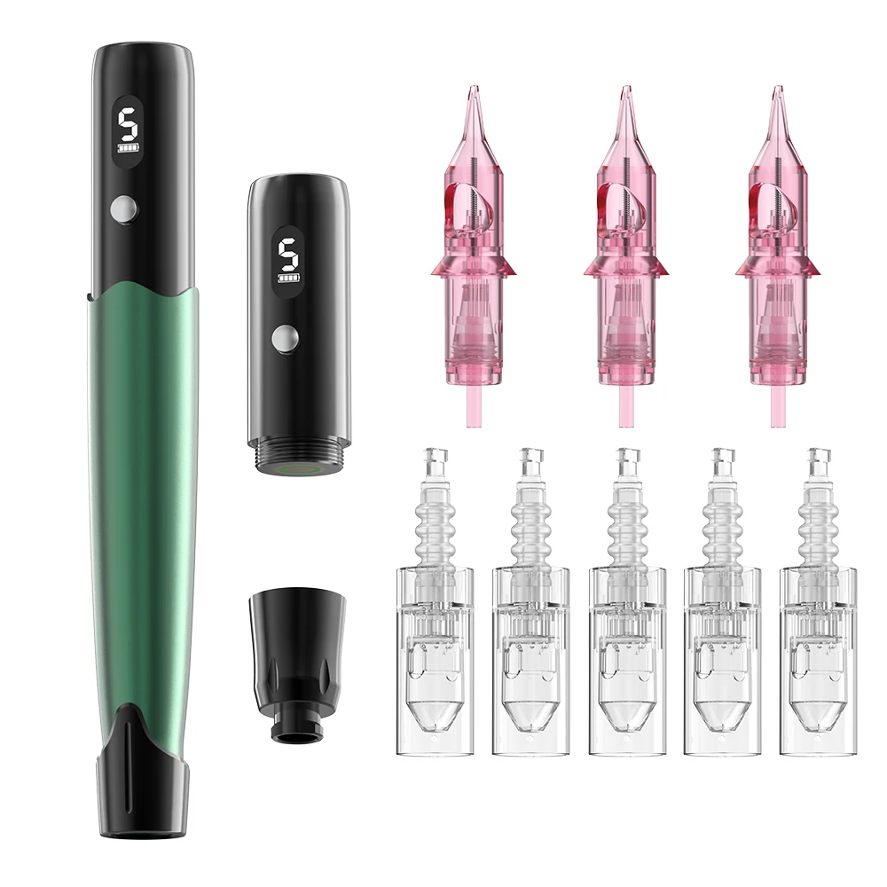 Factory Direct Wholesale Multi Function Wireless Permanent Makeup Eyebrow Cordless Microneedling Machine Kits