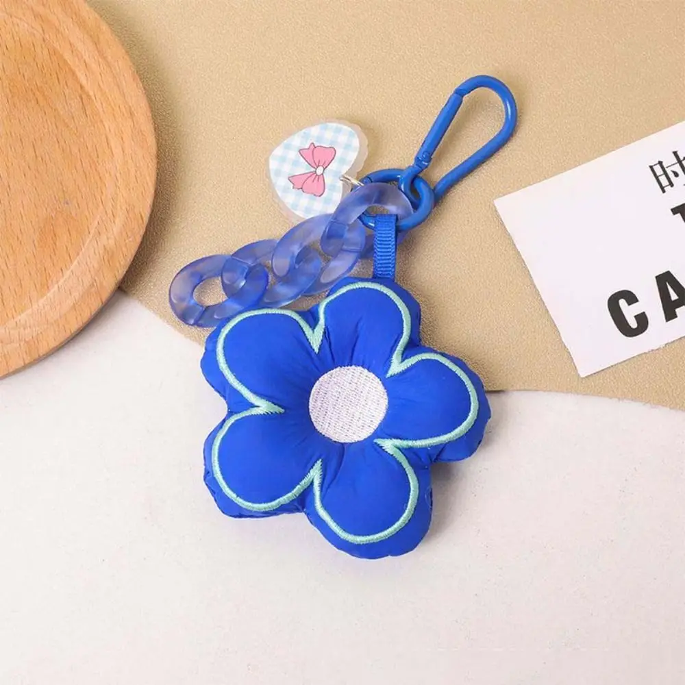 Plush Key Buckle Valentine Gifts Car Keychain Fabric Flower Keychain Backpack Charms Peach Heart Keyring Plant Shape Keyring