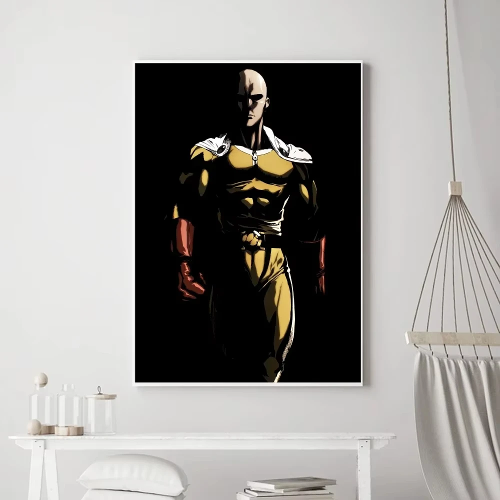 O-One P-Punch Man Anime Poster Prints Poster Wall Painting Bedroom Living Room Wall Bar Restaurant