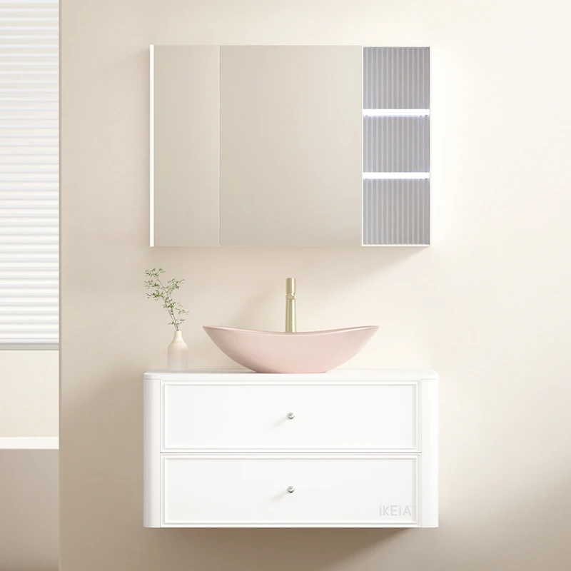 

White Drawers Bathroom Cabinet Organizer Storage Shelves Toilet Display Partitions Cupboard Luxury Archivadores Hotel Furniture