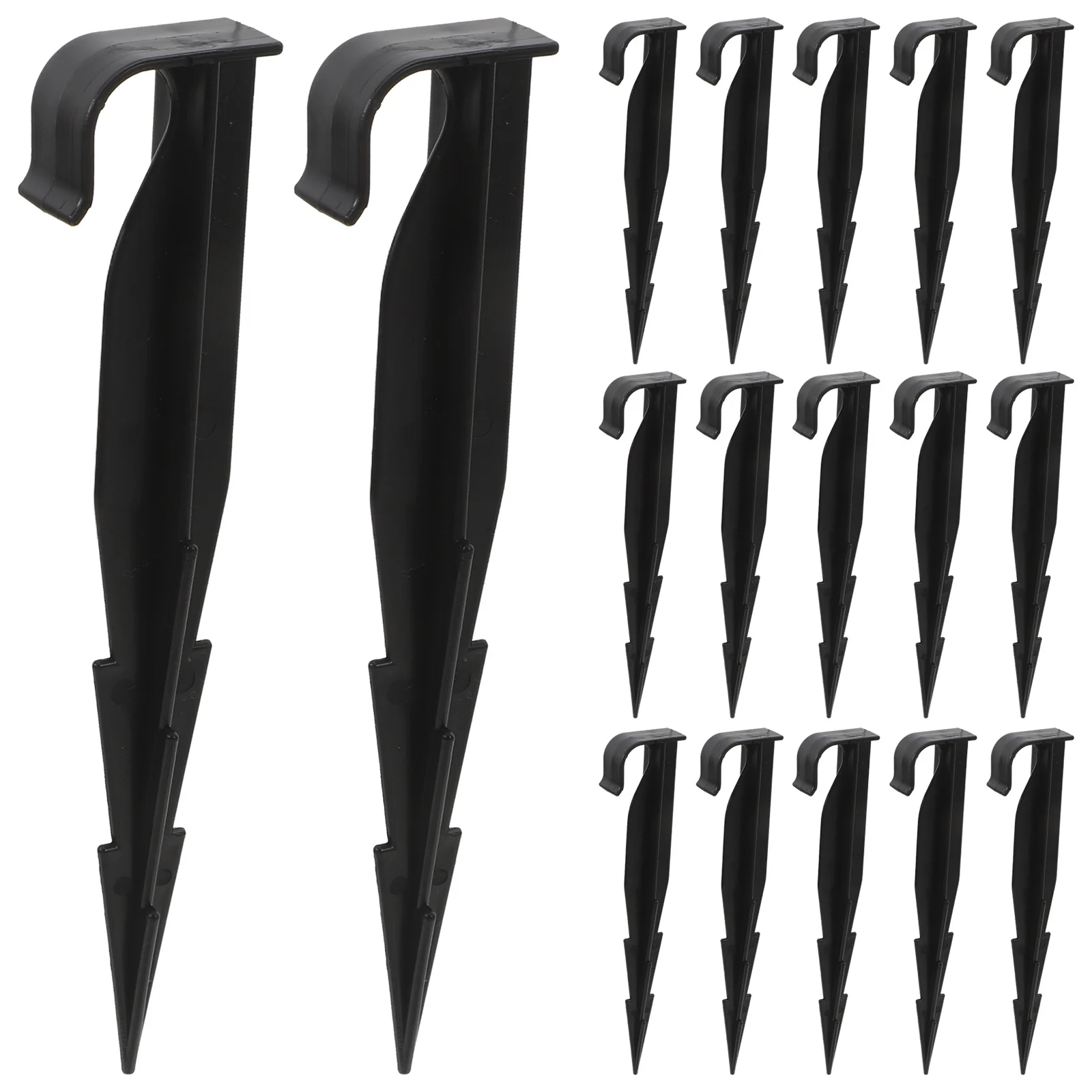 

50Pcs Irrigation Pipe Fixing Hooks Barbed Ground Stakes for Drip Tube Hose Support Universal Lawn Garden Vegetable Stakes