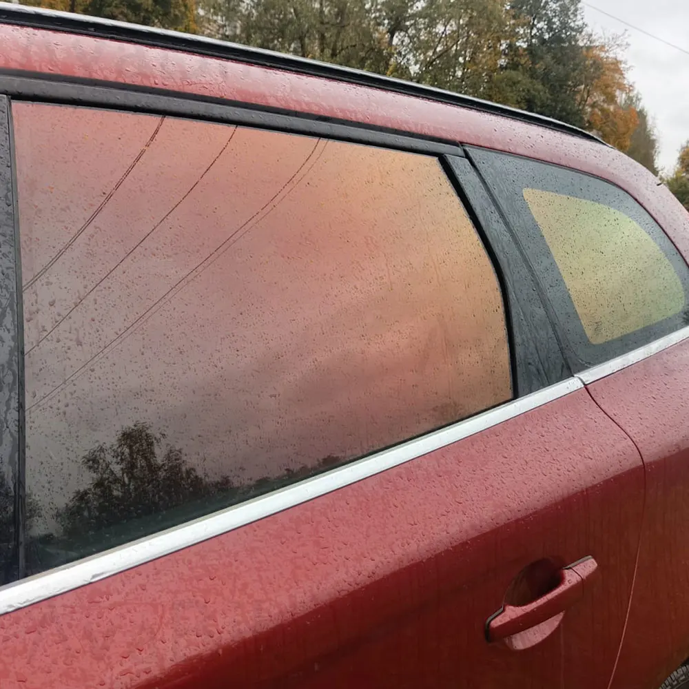 

50cm*1.5/3m Car Side Windshield Tint Foil Dark Red Chameleon VLT 32% Windshield Thermal Insulation Car Window Solar Tinting Film