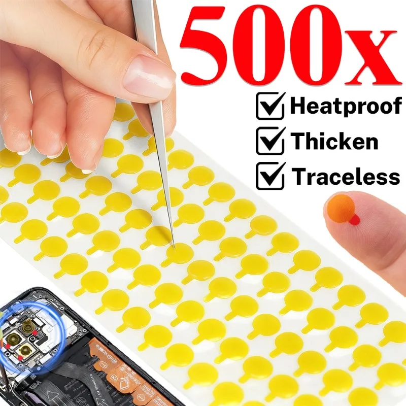 100-500Pcs Protective Camera Sticker for iPhone 17 16 15 14 13 Pro Max Camera Repair Infrared Dot Matrix Replacement Protect