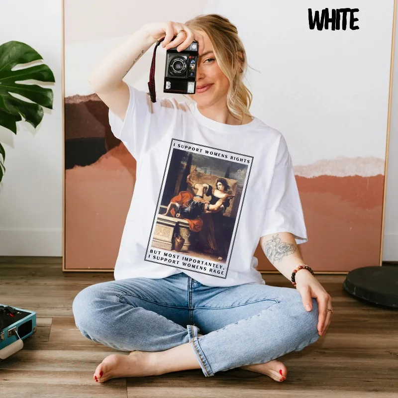 Womens Rights T-Shirt, Womens Rage, Unhinged Feminist T-Shirt, Timoclea Killing Her Rapist, Raging Feminist Tee, Misandrist Tee