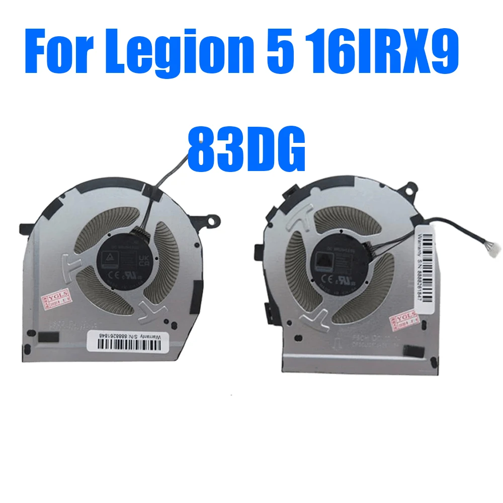 Ventilateur CPU+GPU pour ordinateur portable Lenovo Legion 5 16IRX9 83DG DFSCL12E06486C-FSCG DFSCL12E16486C-FSCH DC12V