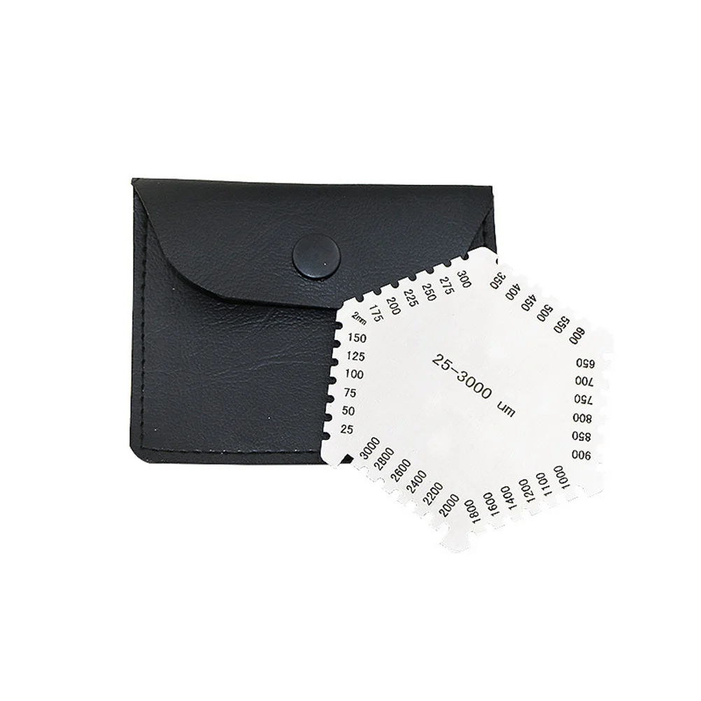 

Hexagon Wet Film Comb Gauge 25-3000um Stainless Steel High Precision Thickness Tester Tool Reusable Durable Wet Film Comb Gauge