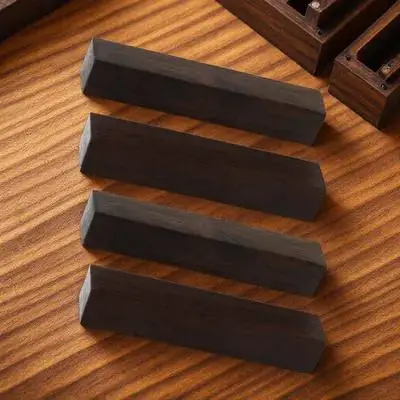 

Four Treasures of Study Chinese Paper Weight Wooden Black Decorative Calligraphy Paperweights