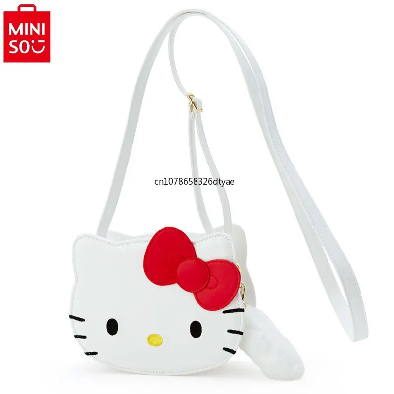 MINISO 2024 New High Quality PU Yuguigou Cartoon Shoulder Bag for Women, Three Dimensional Storage Handheld Crossbody Bag