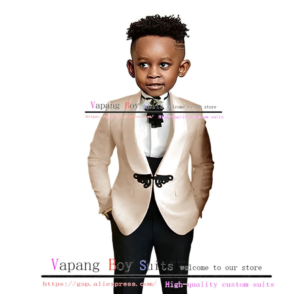 Suit for Boy Wedding Jacket Pants 2 Piece Kids Tuxedo Formal Clothes Fashion 2-18 Blazer Child