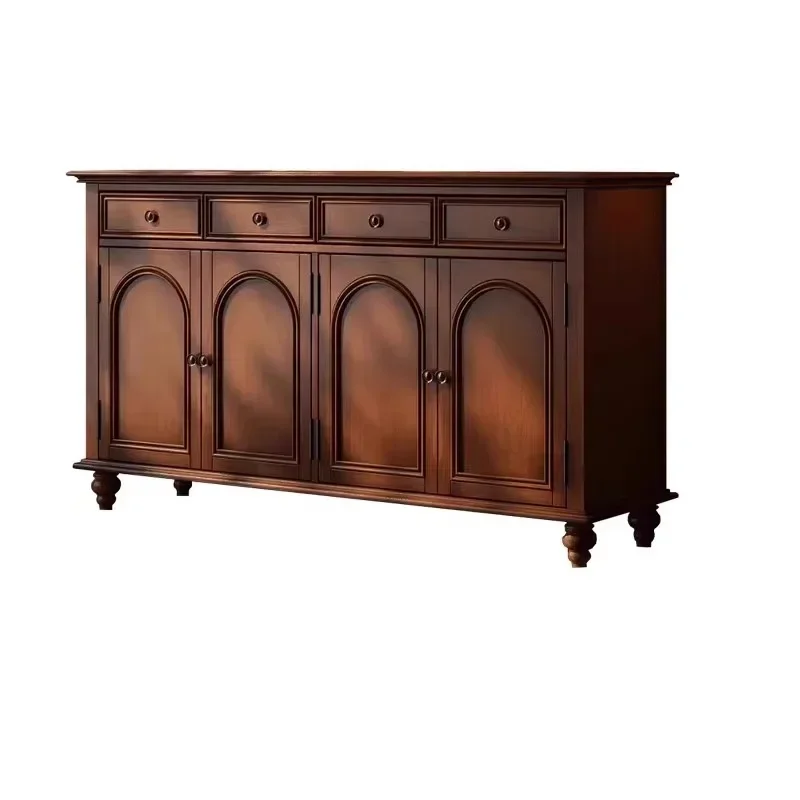 

Side cabinet retro old living room home kitchen storage retro foyer partition designer model