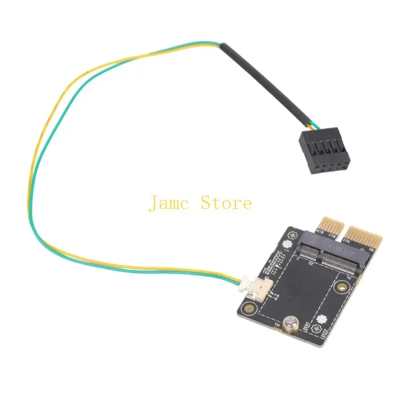 LX0B PCIE Slot Adapter Board Networking Card PCIE to M.2 WIFI Adapter for AX200 9260AC
