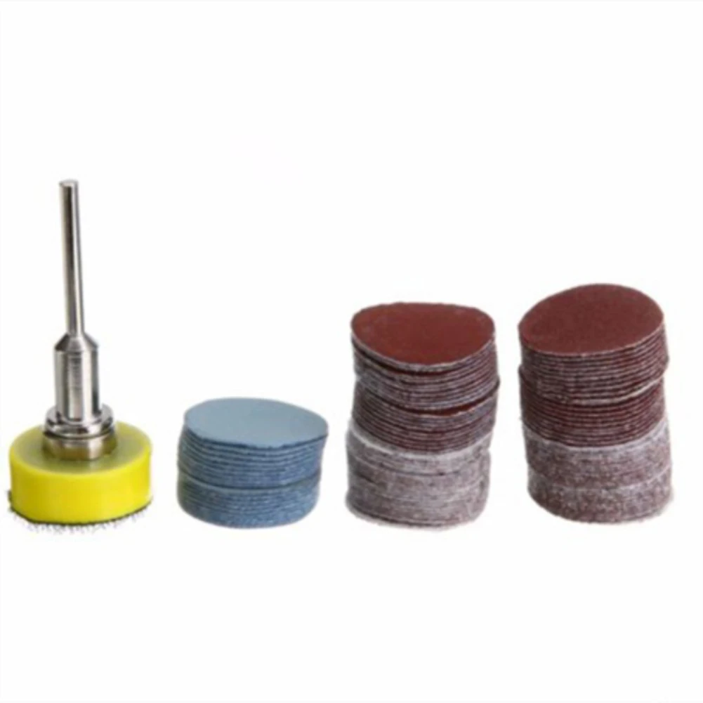 100 stks/set Auto Body Cleaning Polijsten Gereedschap 1 inch 25mm Schuurschijven Pad 100-3000 Grit Schurende polijsten Pad Kit