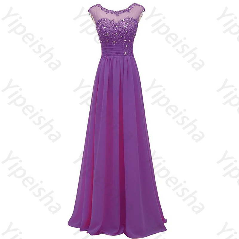 Customized Pink Chiffon Sleeveless Lace Ruffles Evening Dresses Elegant Bridesmaid Dress Exquisite High Quality Prom Party Gowns