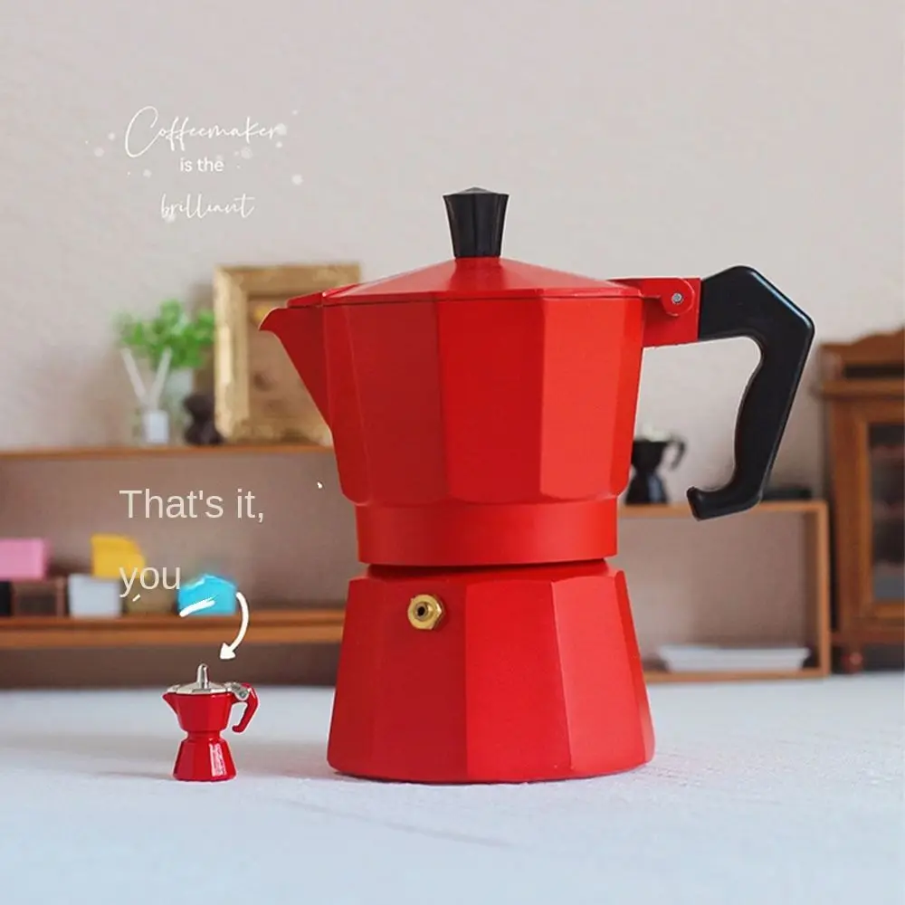 Jouet de cafetière l'inventaire en alliage mignon, modèle réaliste, mini cafetière, décor de maison